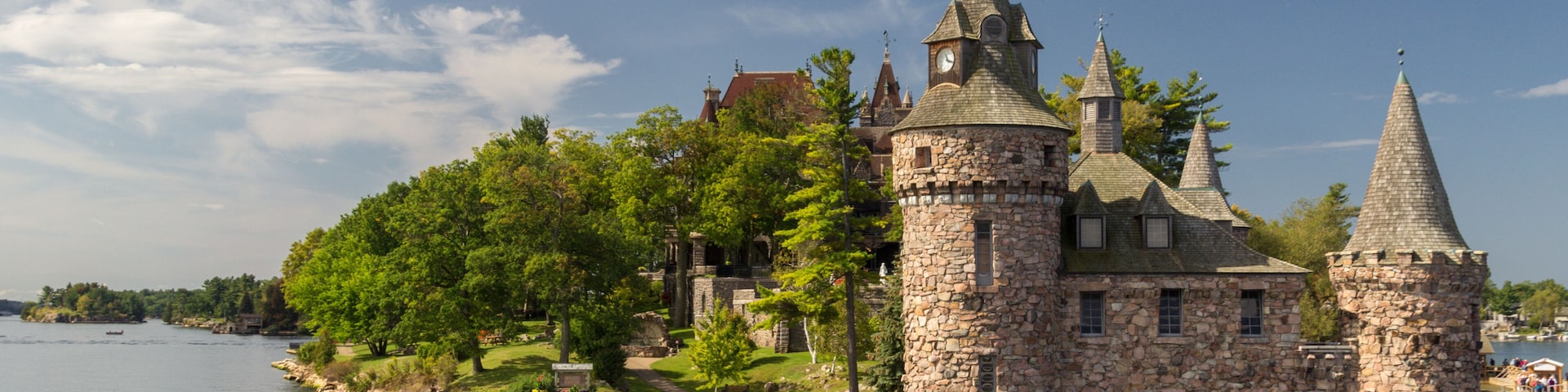 Boldt Castle Island in thousand islands (Canada)