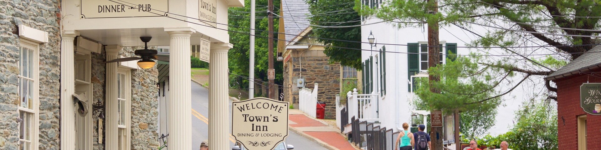 Harpers Ferry National Historical Park which includes heritage elements, a bar and signage