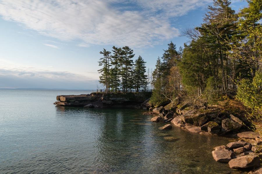 Big Bay State Park on Madeline Island. Spring 2016 Series, Madeline Island, Wisconsin (May 2016); Shutterstock ID 446953213; Purchase Order: -
