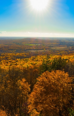 #adventure
Climbing to the top of this parks tower near sunset will give you this view
