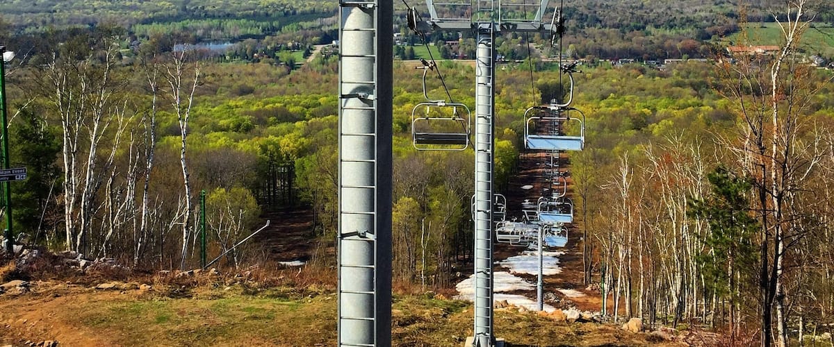 Beautiful views from Rib Mountain State Park in Wisconsin. They have awesome hiking trails, and are pet friendly!