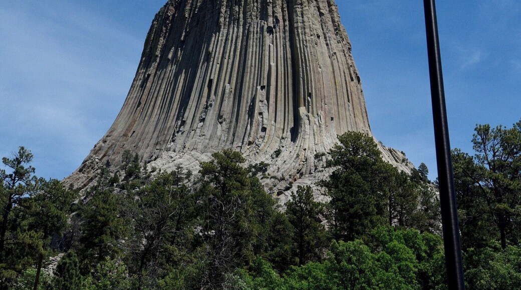 America's first national monument. Paved 1.3 mile walking trail at the base.