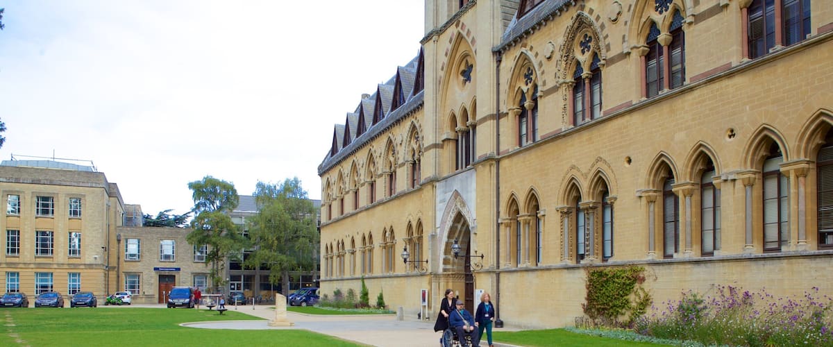 Oxford University Museum of Natural History featuring heritage elements, heritage architecture and a park
