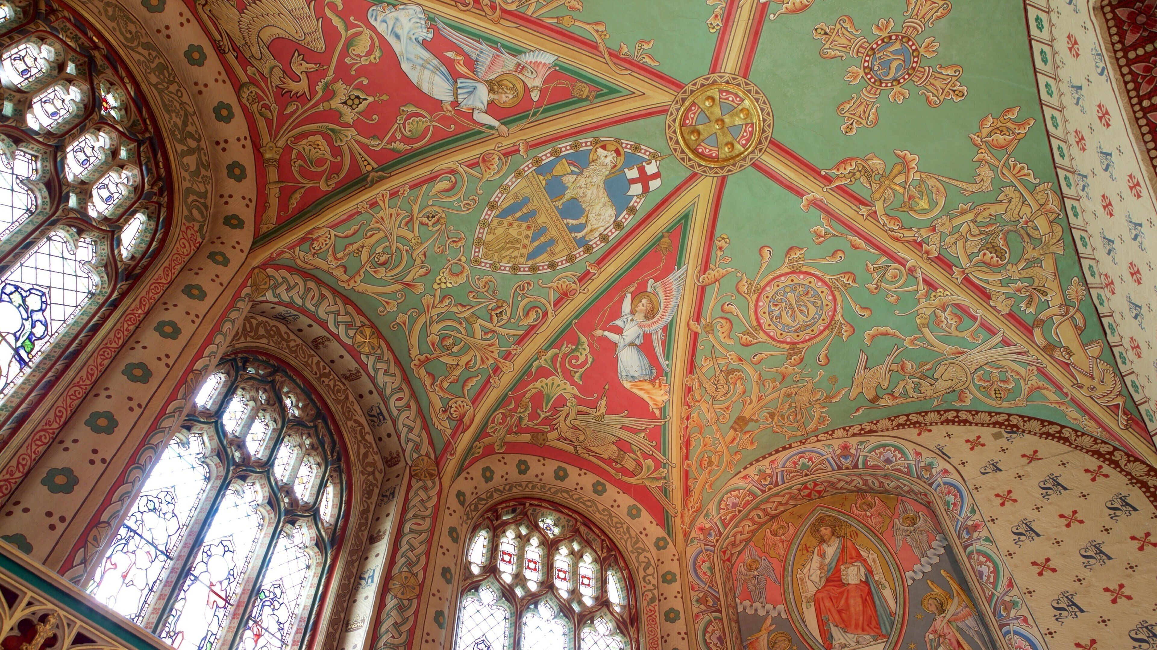 Gloucester Cathedral which includes a church or cathedral, interior views and religious aspects