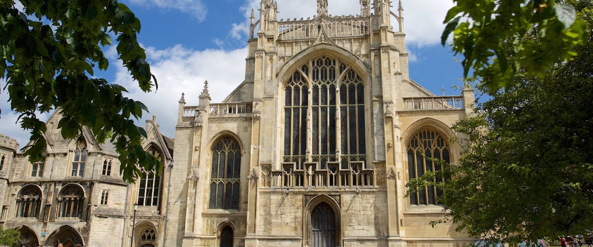 Cathédrale de Gloucester qui includes patrimoine architectural et église ou cathédrale