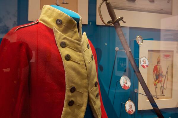 Regiments of Gloucestershire Museum og byder på interiør