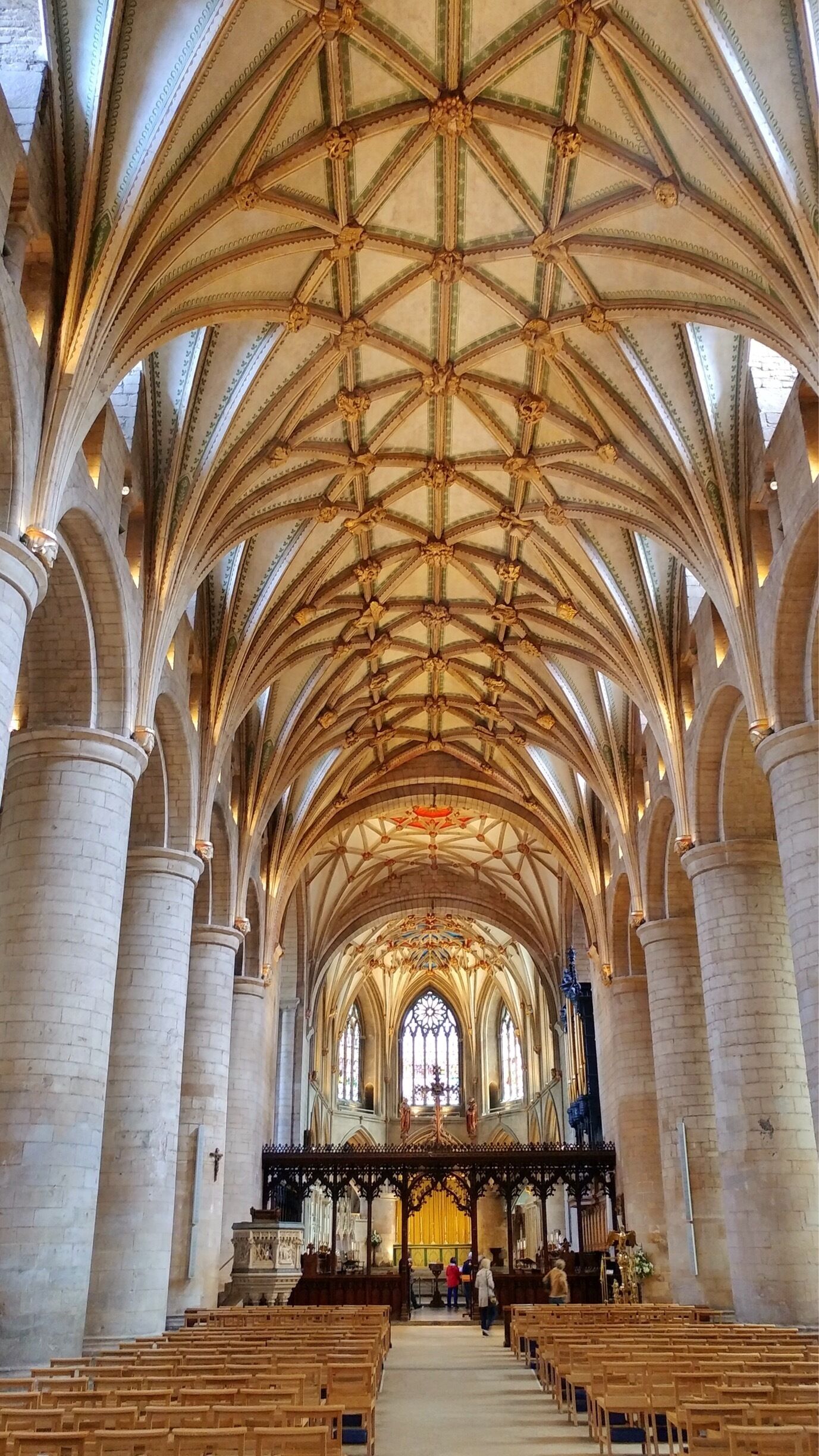 The Abbey Church of St Mary the Virgin, Tewkesbury, (commonly known as Tewkesbury Abbey), in the English county of Gloucestershire, is a parish church and a former Benedictine monastery. It is one of the finest examples of Norman architecture in Britain, and has probably the largest Romanesque crossing tower in Europe. Wikipedia