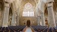 Exeter Cathedral showing religious aspects, a church or cathedral and interior views