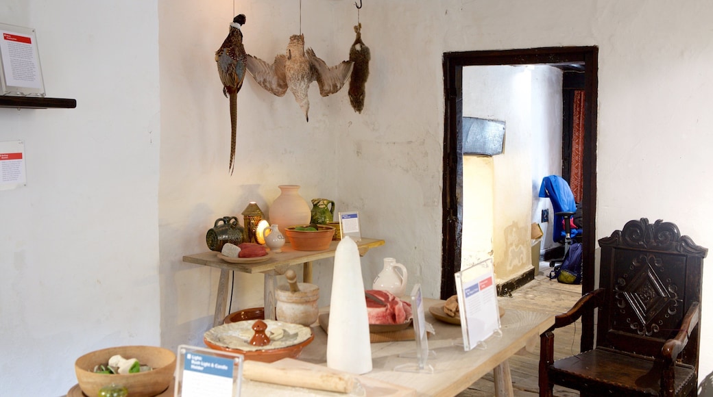 Elizabethan House fasiliteter samt innendørs og kulturarv