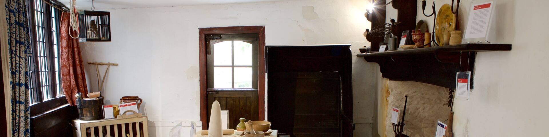 Elizabethan House mit einem Innenansichten und Geschichtliches