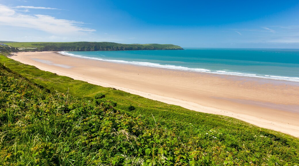View towards Putsborough Sands from Woolacombe Warren Devon England UK Europe, Shutterstock ID 684147217, Purchase Order: SP-1506 Go Guides, Order Number: , Client/Licensee: Faa Praharnpap, Other: Hco