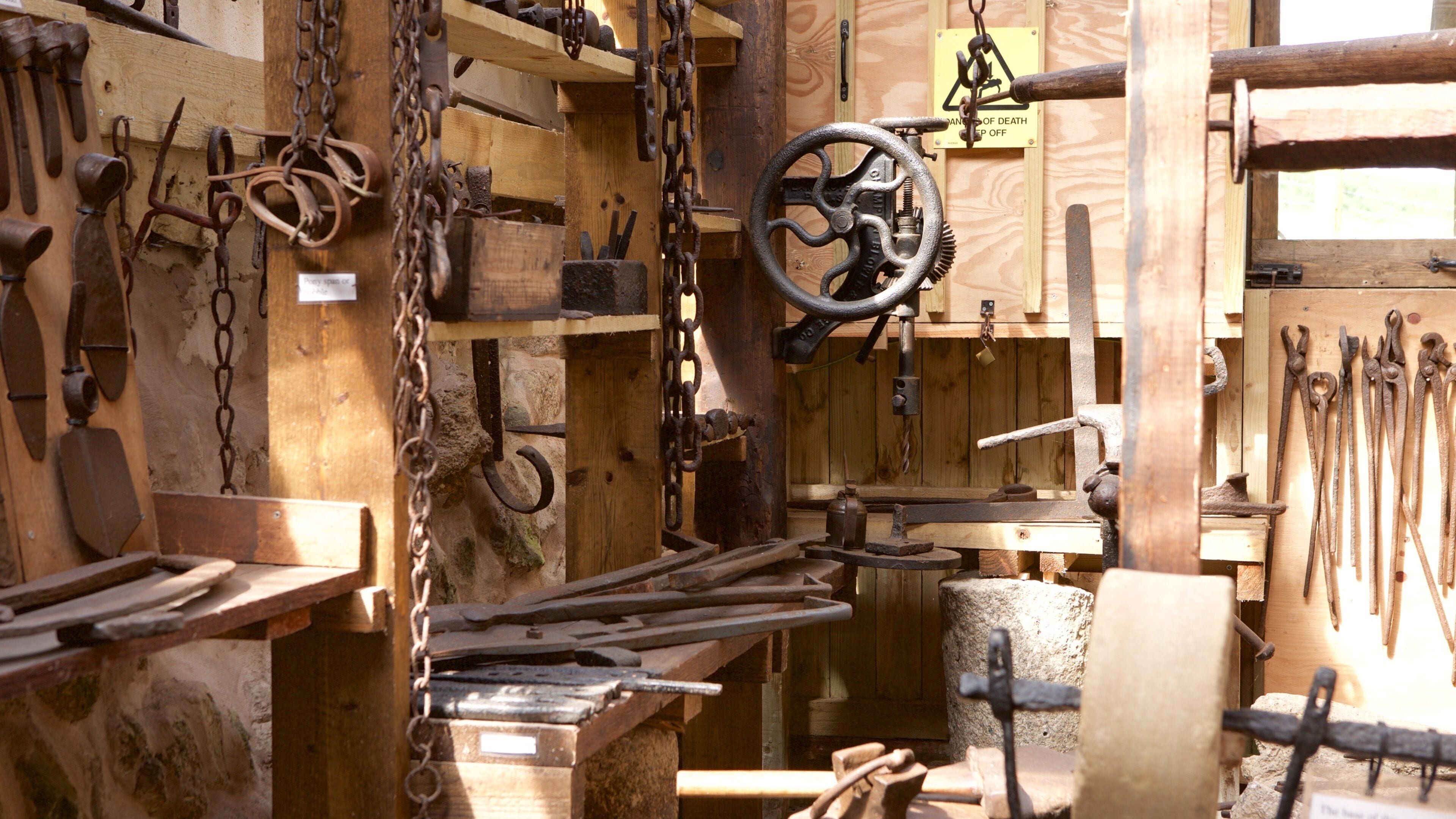 Wayside Museum caracterizando elementos de patrimônio e vistas internas