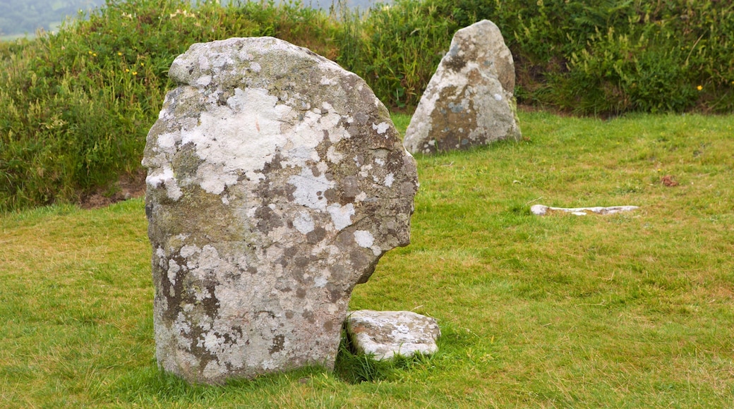 Chysauster Ancient Village das einen Gebäuderuinen und Geschichtliches