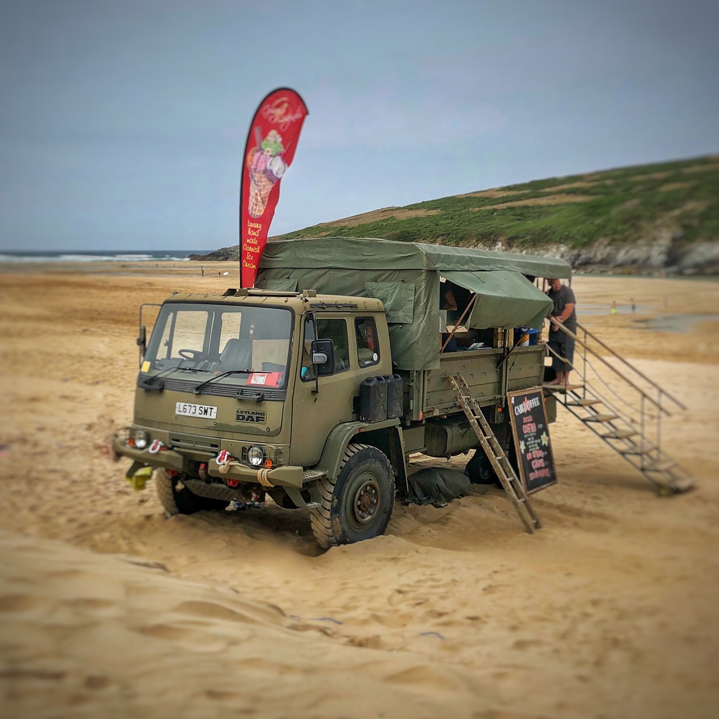 The day can only get better when you see a cafe like this on a great beach. Which was dog friendly as well. Happy Days