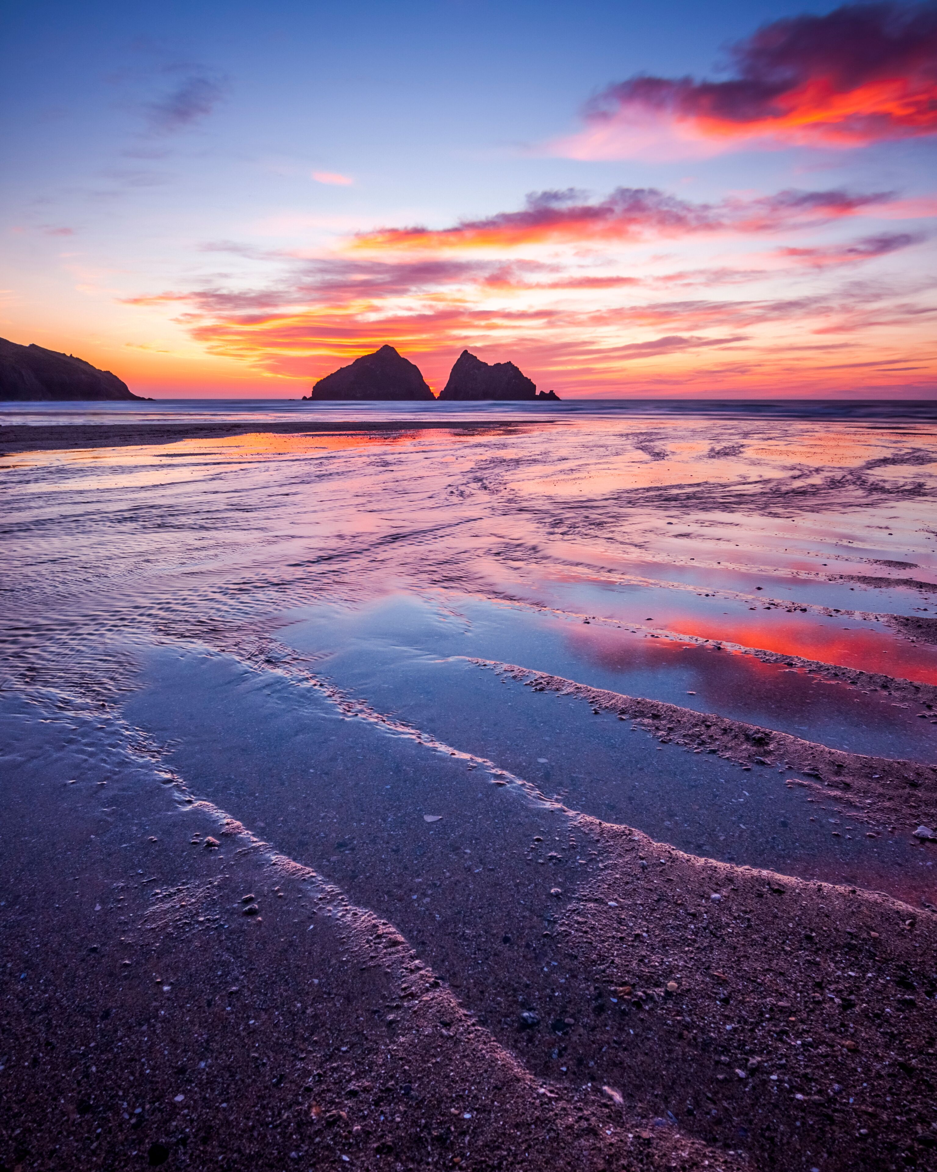 Sunset at Holywell Bay, Cornwall