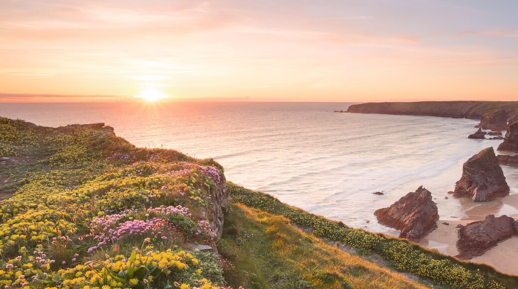 Bedruthan steps cornwall uk