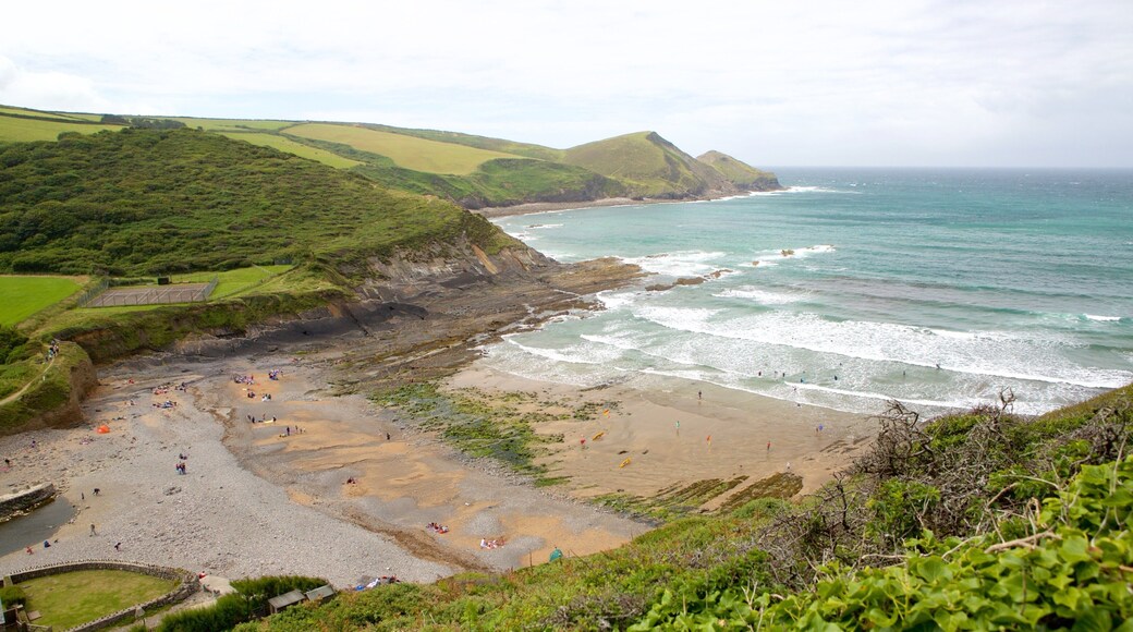 Crackington Haven which includes landscape views and a beach