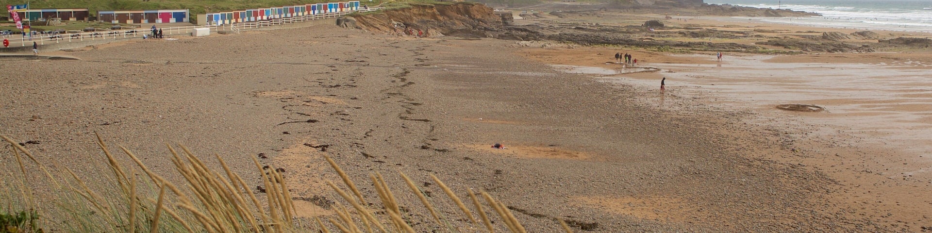 Crooklets Beach which includes general coastal views