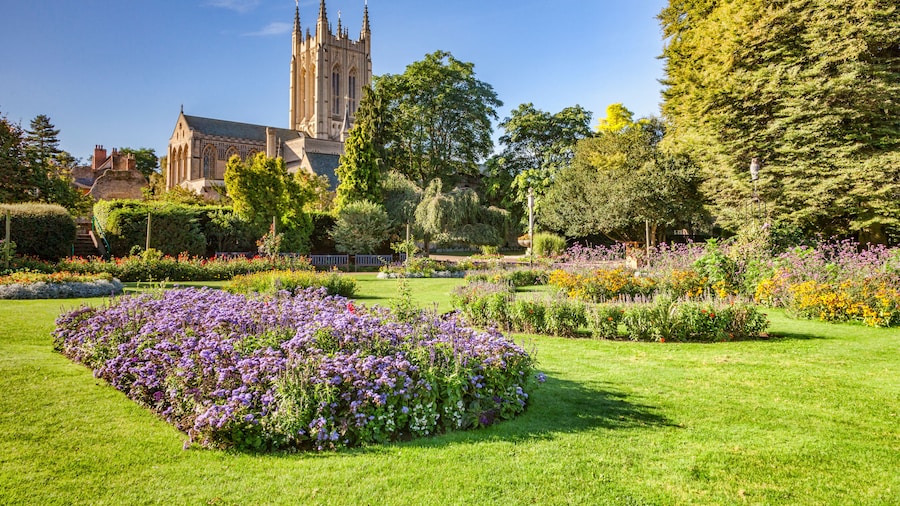 Bury St Edmunds Cathedral and Abbey Gardens, Cambridgeshire, England, UK