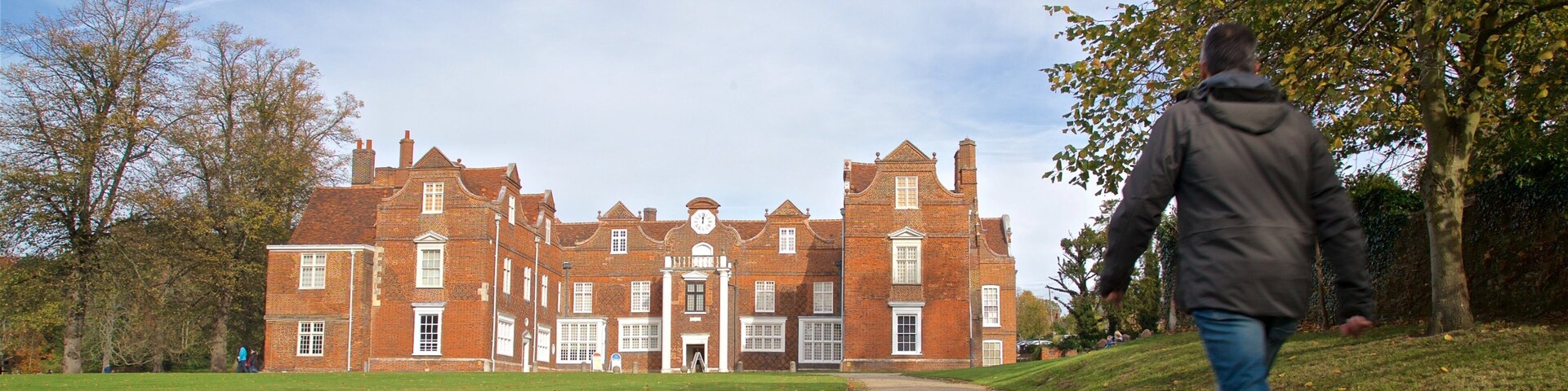 Christchurch Mansion which includes a house and heritage architecture as well as an individual male