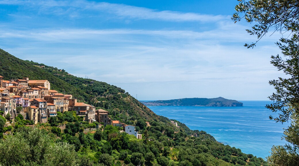 The beautiful village of Pisciotta, in the Cilento region of Campania. Italy.
