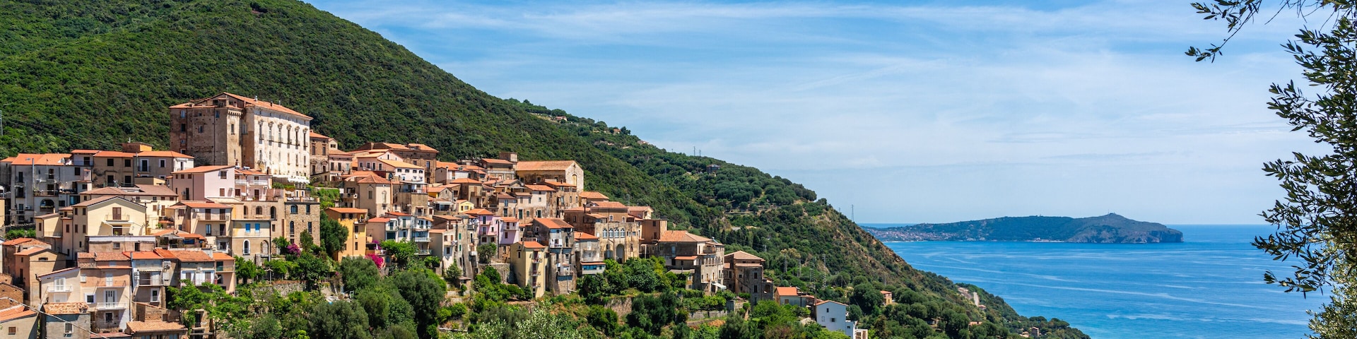 The beautiful village of Pisciotta, in the Cilento region of Campania. Italy.