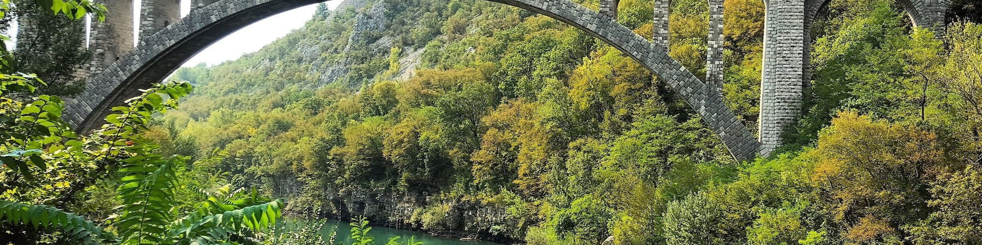 This bridge has the largest stone arch in the world anong railway brudges.