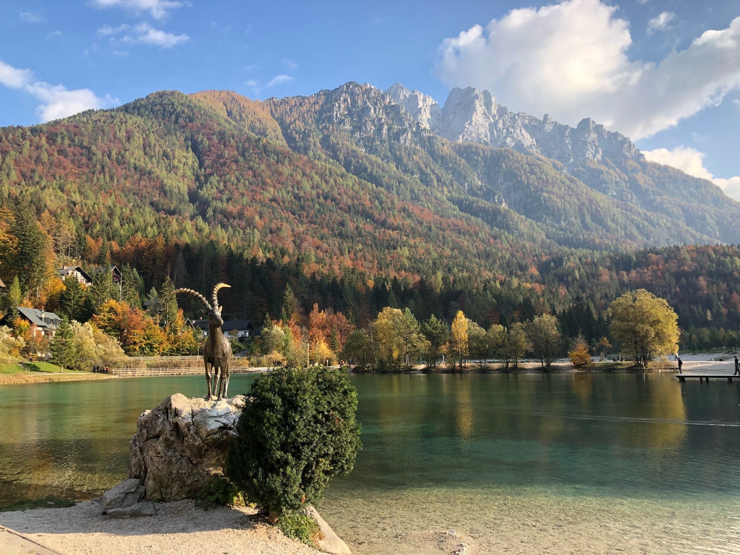 Beautiful emerald green lagoons