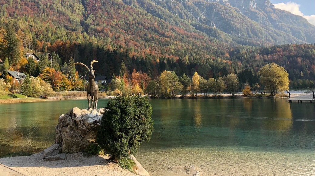 Beautiful emerald green lagoons