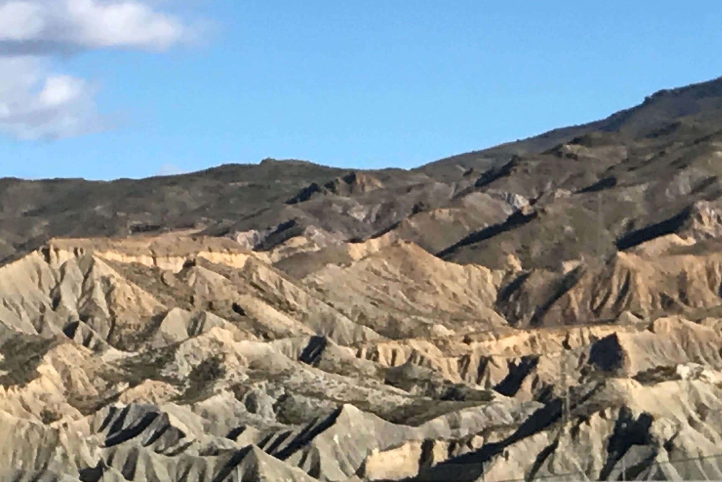The Tabernas desert in Andalucia, location for many Spaghetti Westerns 