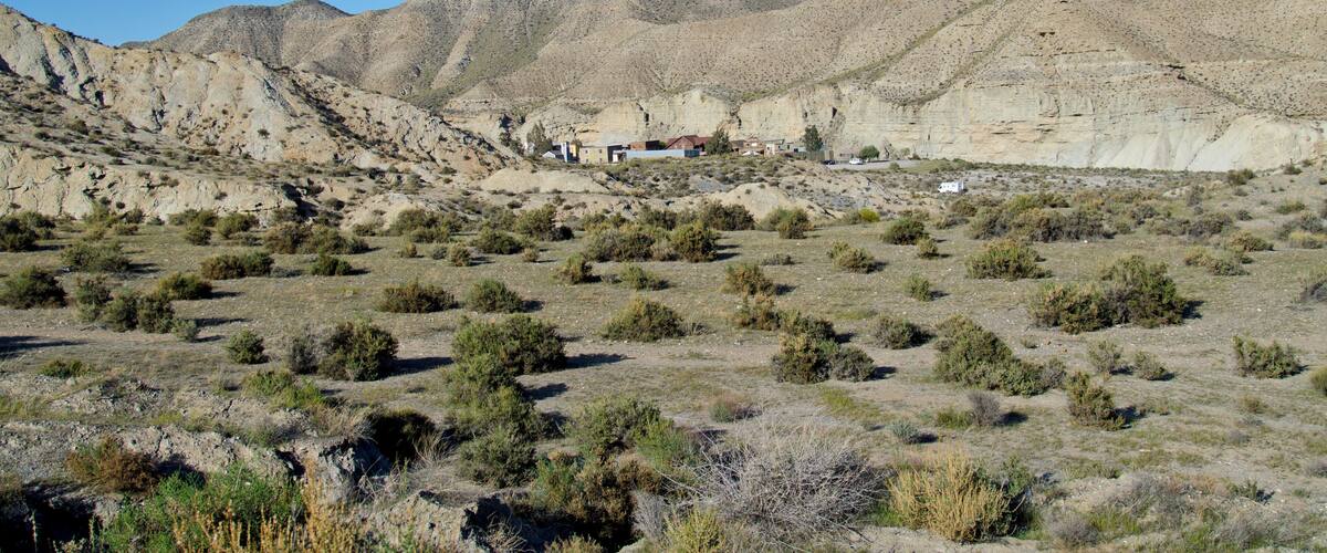 Tabernas desert. Filming location of "spaghetti western"