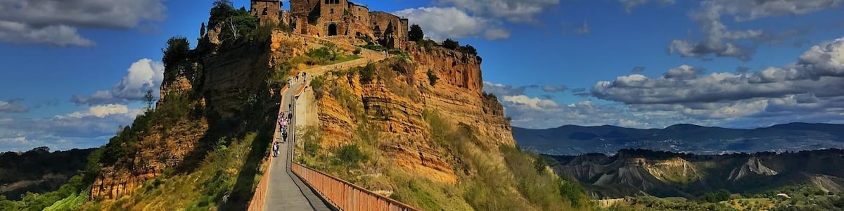 This ancient hill town in Italy is literally crumbling apart. Amazing place!