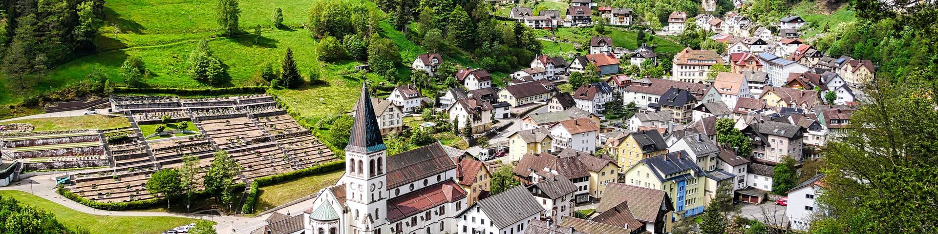 Blick auf Lauterbach im mittleren Schwarzwald