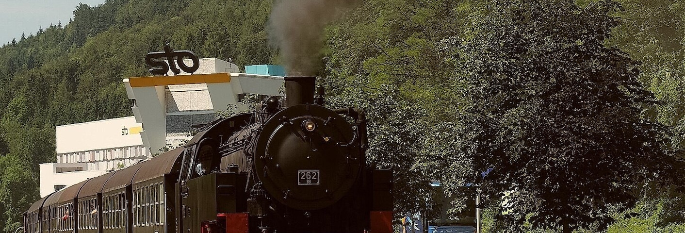 Lok 262,Leaving Weizen-Sauschwanzlebahn .