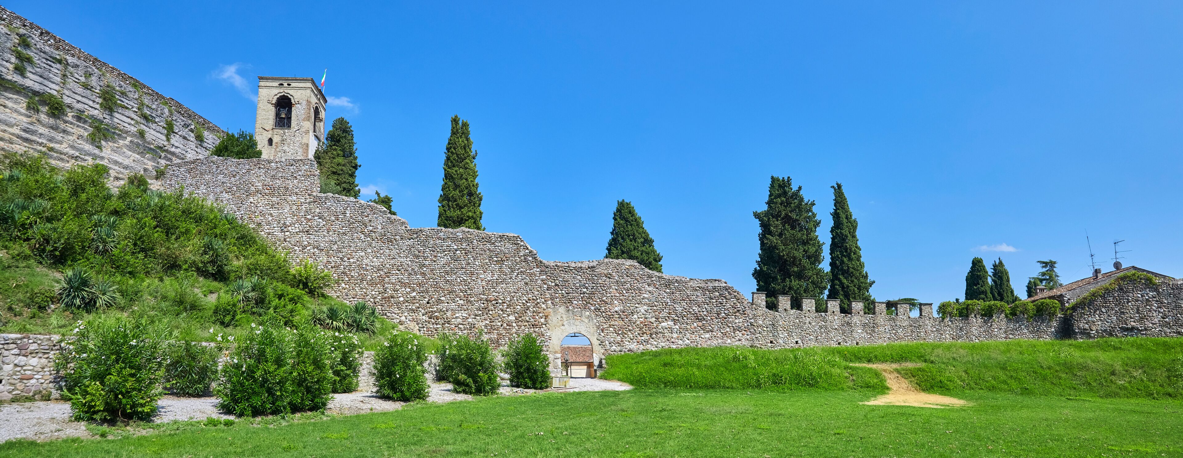 Beautiful view of the old castle of Cavriana, (Castiglione delle Stiviere) province of Mantua, Italy.  
