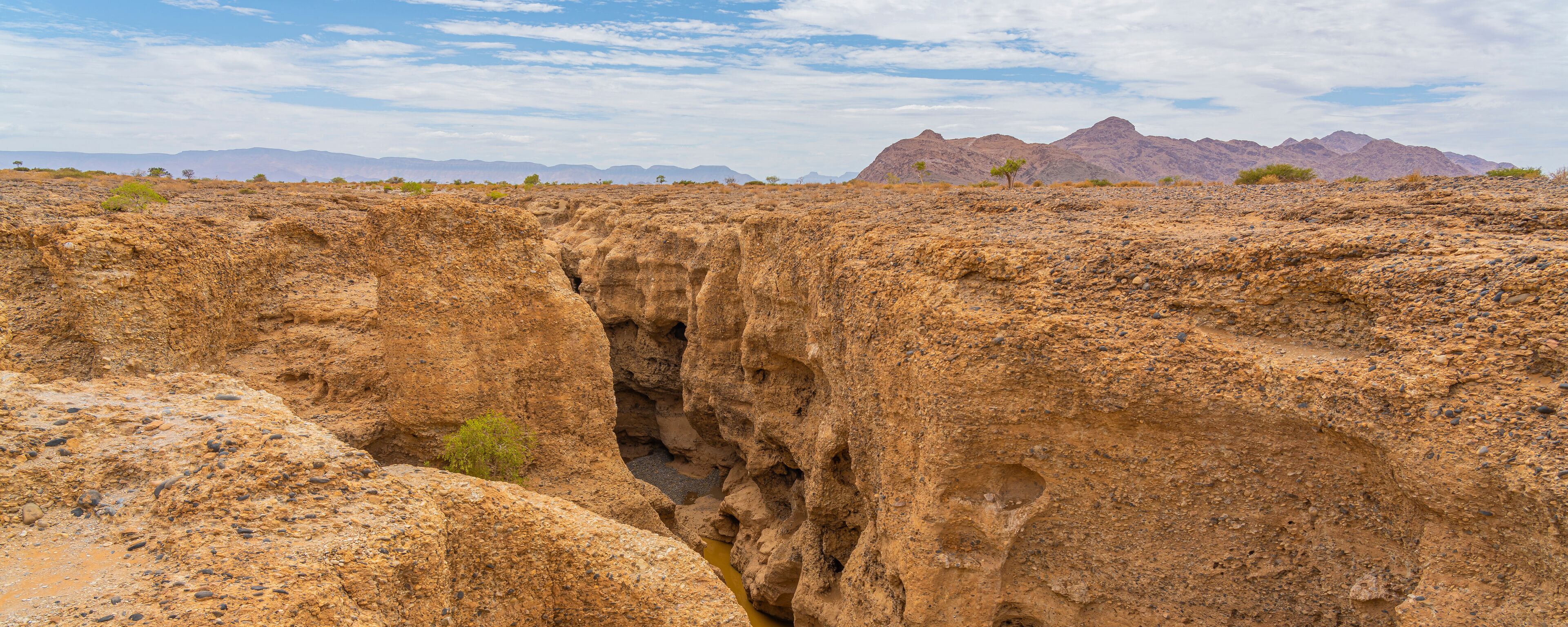 The Sesriem Canyon near Sossusvlei in Namib Naukluft National Park