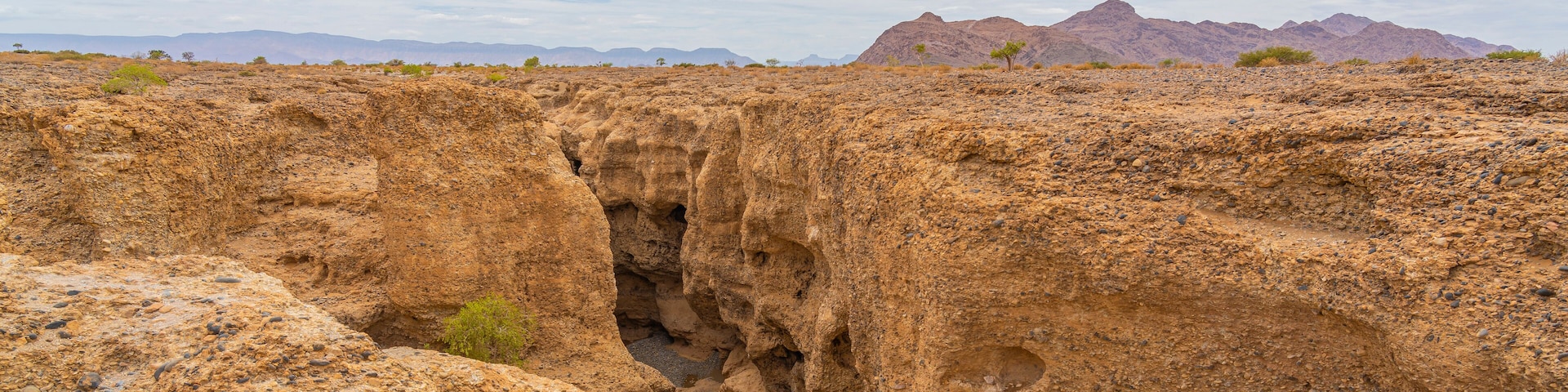 The Sesriem Canyon near Sossusvlei in Namib Naukluft National Park
