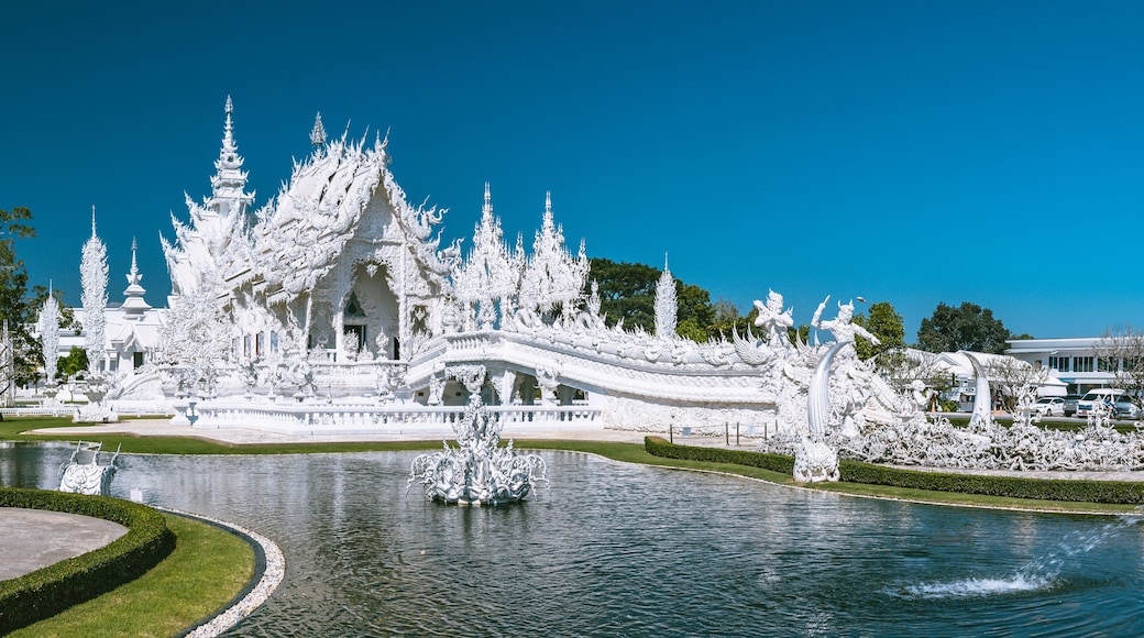 Wat Rong Khun, the White Temple in Chiang Rai, Chiang Mai province, Thailand