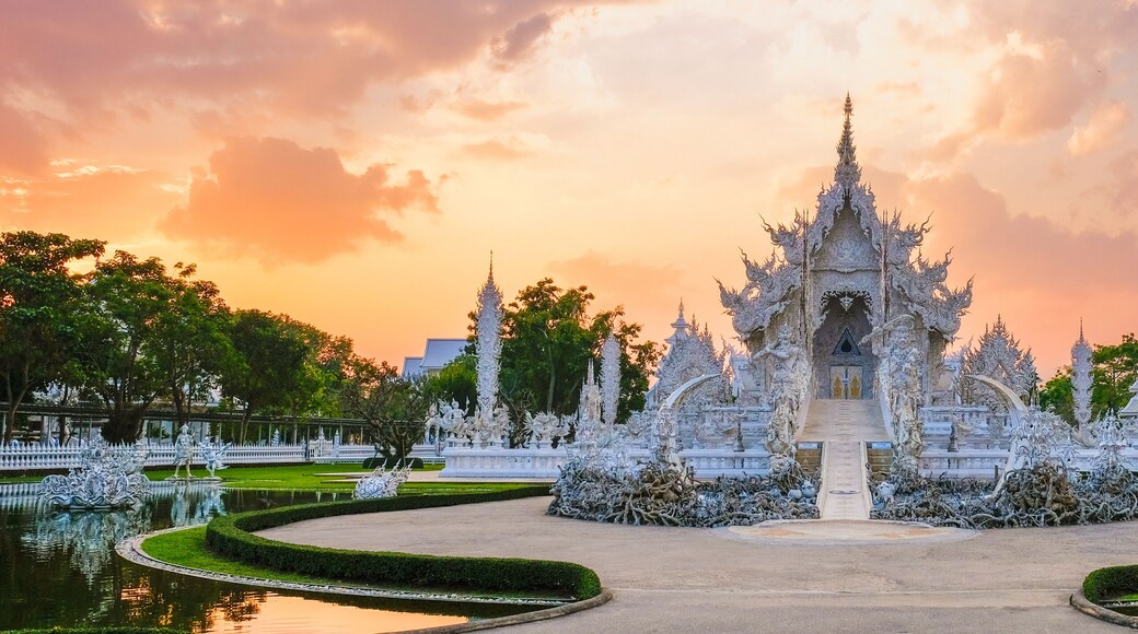 White Temple Chiang Rai Thailand, Wat Rong Khun, Northern Thailand.