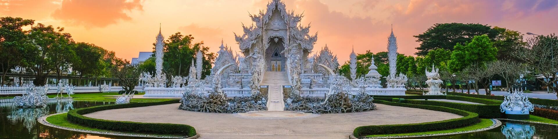 White Temple Chiang Rai Thailand, Wat Rong Khun, Northern Thailand.