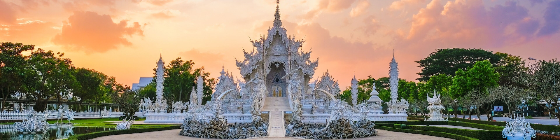 White Temple Chiang Rai Thailand, Wat Rong Khun, Northern Thailand.