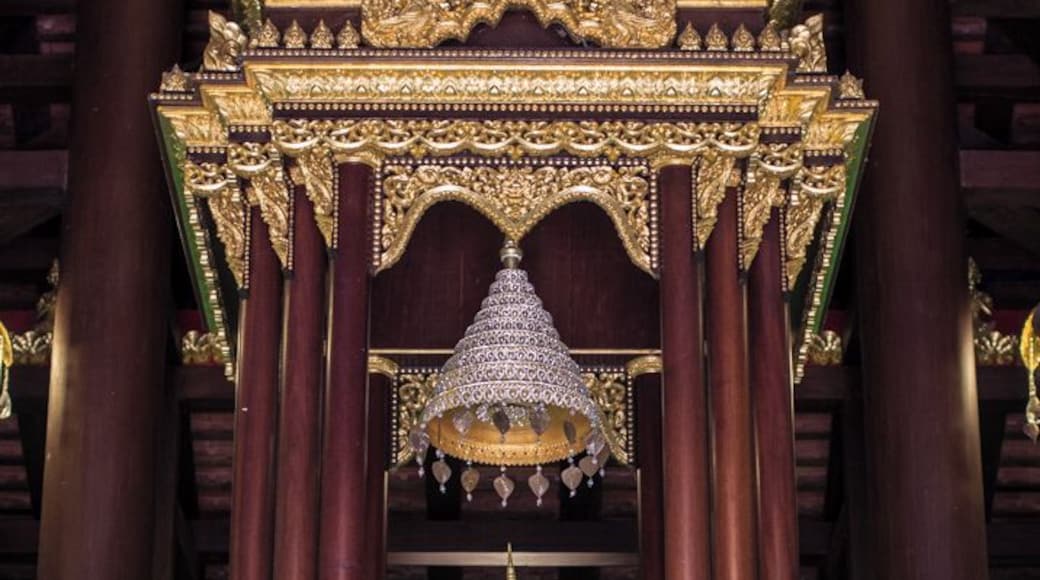 In 1434 a lighting struck open the chedi in Wat Phra Kaew revealing the Emerald Buddha that was inside.The Buddha is now kept in the Grand Palace in Bangkok and the one that you can see here is a copy. The temple is also one of the main center for Buddhist education and it is the most important in the Chiang Rai province. #travel #chiangrai #thailand #temple #buddha #emeraldbuddha