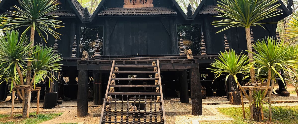 Known as the Black Museum. Series of buildings that contains a collection of bones of various animals by a famous Thai artist.