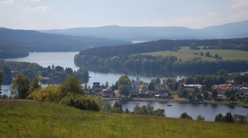 Frymburk is a small market town on the Lipno reservoir in South Bohemia, not far from the Austrian border. Cesky Krumlov is about 15 km away.
This area is a popular for sailing, swimming, and hiking.