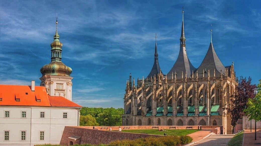 May 2016
St. Barbora's Church, Kutná Hora, Czech republic
The Roman Catholic Cathedral dedicated to Saint Barbora is a UNESCO World Heritage Site since 1995.
It was built in Kutná Hora town in Central Bohemia during the days when it was the most important silver mining place in Czech kingdom. The building began in 1388 and it was finished in 1558 when the mining ceased to be profitable.
Actually it was not initiated by any church institution but it was a representative chappel building sponsored by wealthy towns men and dedicated to patron saint of miners, the saint Barbara.
In 17th century it has received Baroque elements and from 1884 to 1905 its current Neogothic puristic appearance including the western facade and three tent-like roofs.
#unesco