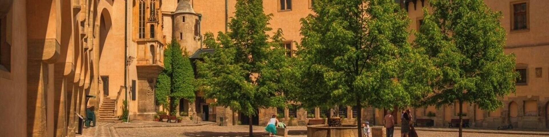 May 2016
Italian Court, Kutná Hora, Czech republic
The Italian Court (Czech: Vlašský dvůr) is a palace in Kutná Hora. Originally, it was the seat of the Central Mint of Prague; it was named after the Italian experts who were at the forefront of the minting reform. The main area of the mint consisted of coin-makers-workshops, or Smithies, which were located around the courtyard, and the minting chamber, called “Preghaus”, where the Prague groschen were struck. After its reconstruction at the end of the 14th century, the Italian Court became a part-time Royal residence of Czech kings.
Kutná Hora hosted the most important silver mines in the land from 14th to 16th century and the Prague groschen coin was the unified money instrument from 1300 to 1537 in the whole kingdom. The importance of the Mint and Kutná Hora has ceased in 16th century due to the cheaper import of silver from South America.