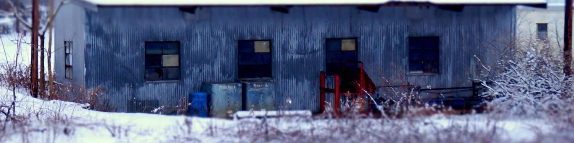 An abandoned building near my place. #snow