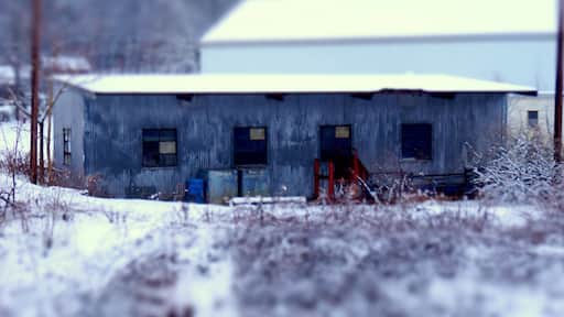 An abandoned building near my place. #snow