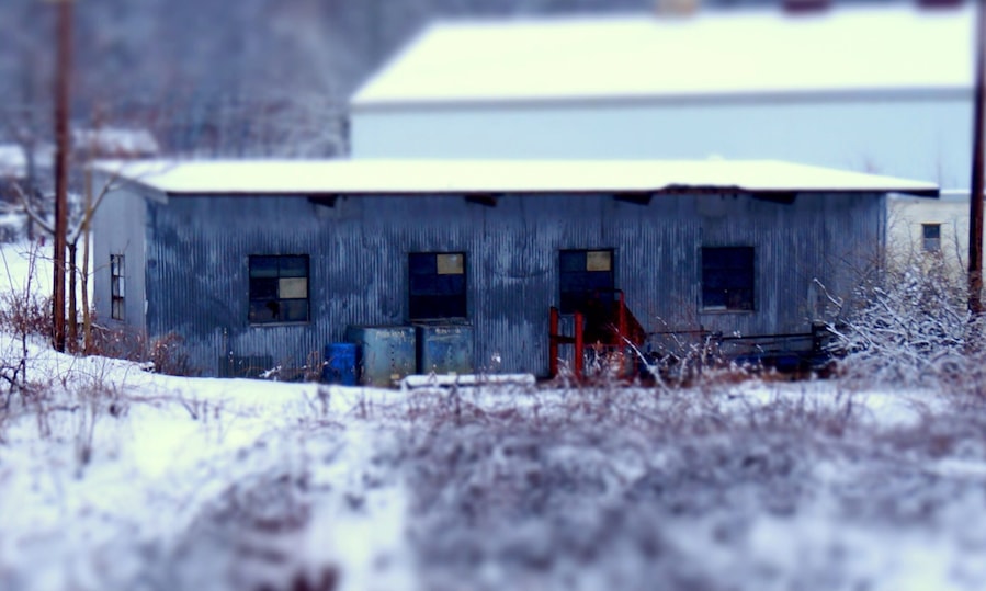 An abandoned building near my place.  #snow