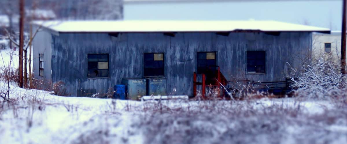 An abandoned building near my place. #snow